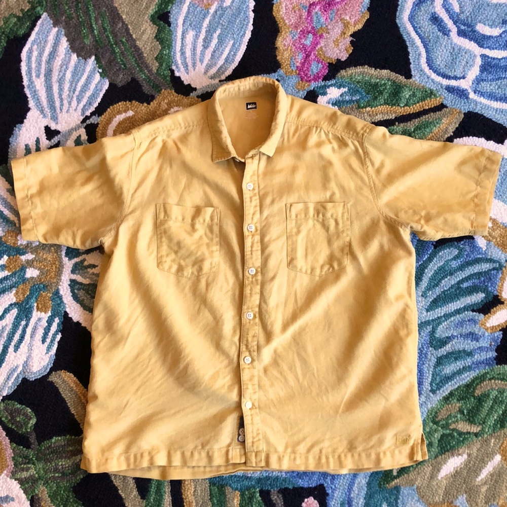 REI Linen Cotton Blend Button Down